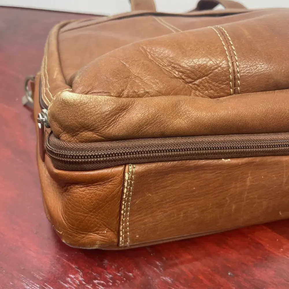 Pelle Studio Genuine Leather Bag Brown Shoulder Messenger Satchel Document Bag